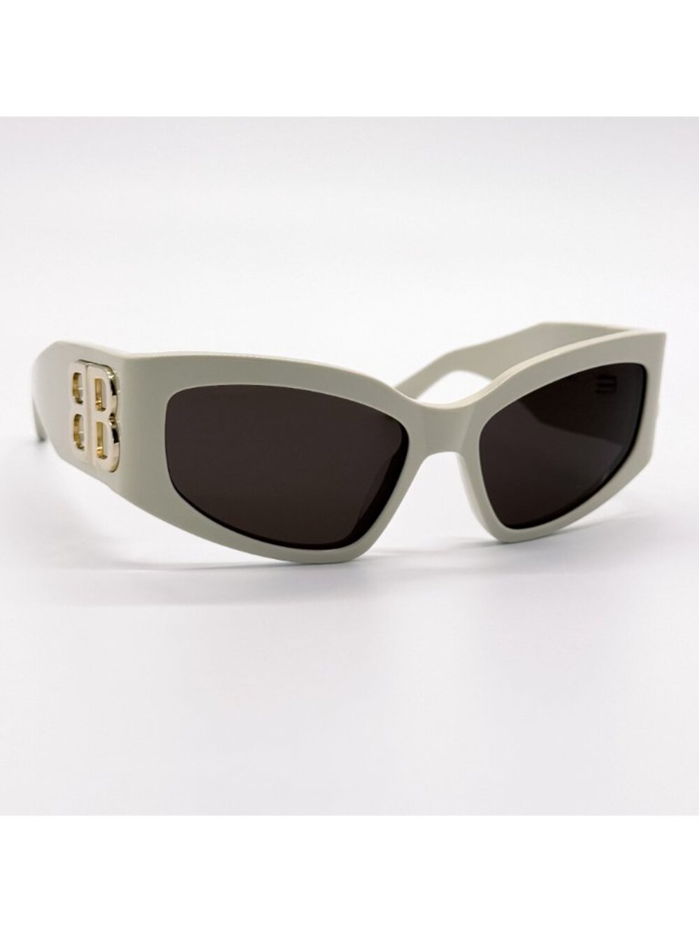 NEW BALENCIAGA BB0321S 010 SUNGLASSES IVORY WOMEN CAT EYE EYEWEAR BALENCIAGA - Picture 5 of 10